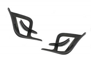 FIAT 500 Front Side Air Duct Diffuser Set - Carbon Fiber - 595 EU Model - Estremo